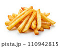 french fries on white background 110942815