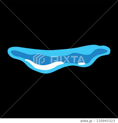 A sprite sheet, a water trap, a splash for a game or a cartoon 110943323