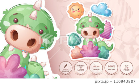 Crocodile Cartoon Characters. Cute Amimal. Alligator Illustration for Kids Crocodile Cartoon Characters. Cute Amimal. Alligator Illustration for Kids 110943887