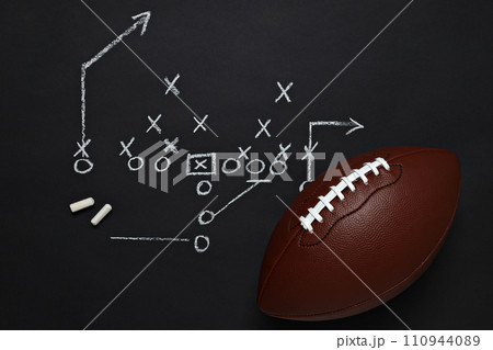 American football, concept of Super Bowl and American football American football, concept of Super Bowl and American football 110944089