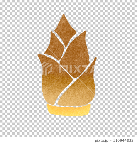 bamboo shoot stamp 110944832