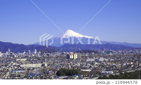 <静岡市>富士山と静岡市街(静岡市街を一望) <静岡市>富士山と静岡市街(静岡市街を一望) 110946578