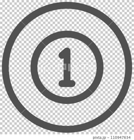 Simple sports equipment line drawing single item icon billiard ball Simple sports equipment line drawing single item icon billiard ball 110947634