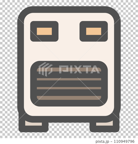 Color simple electrical appliance single item icon stove 110949796