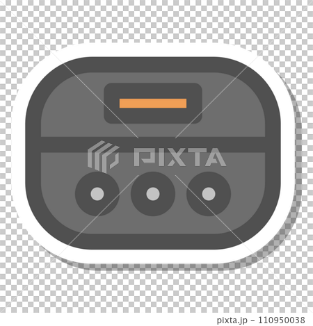 貼紙風格簡約電器單品圖示電鍋 110950038