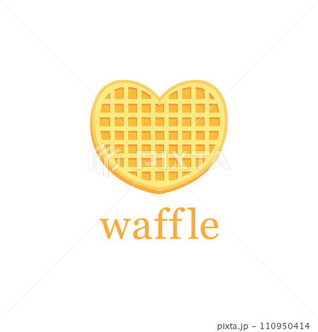Delicious Belgian Waffle Logo Template 110950414
