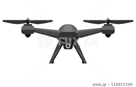 aerial mobile drone quadcopter smart quadrocopter for video and photo shooting stock vector illustration 110951500