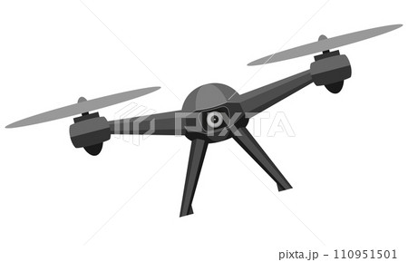 aerial mobile drone quadcopter smart quadrocopter for video and photo shooting stock vector illustration 110951501