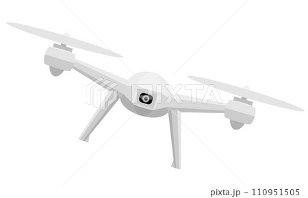 aerial mobile drone quadcopter smart quadrocopter for video and photo shooting stock vector illustration 110951505