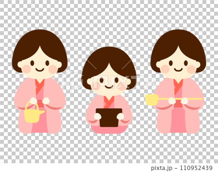 女兒節_三官夫人插畫 女兒節_三官夫人插畫 110952439