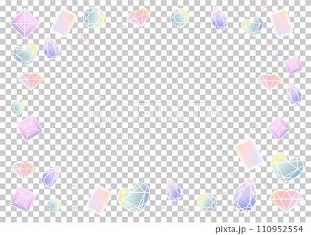 手描き風の宝石イラスト 110952554