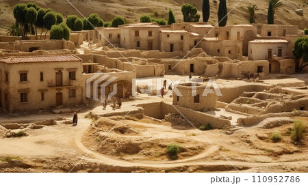 AI-generated content. The life in the old Holy City 110952786