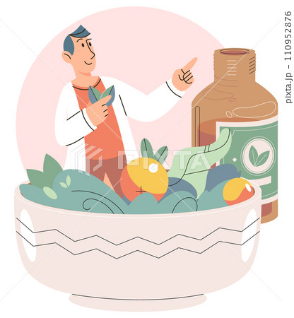 Chinese medicine vector illustration. Chinese medicine is guardian spirit watching over temple health The Chinese medicine concept is river flowing through landscape wellness A healthy lifestyle Chinese medicine vector illustration. Chinese medicine is guardian spirit watching over temple health The Chinese medicine concept is river flowing through landscape wellness A healthy lifestyle 110952876