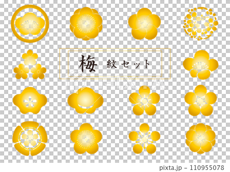 Plum crest set gold Plum crest set gold 110955078