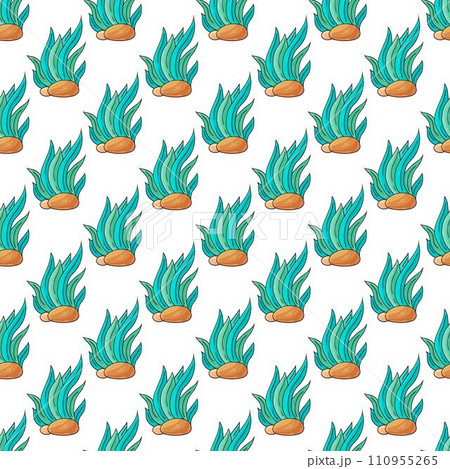 Creative marine seamless pattern 110955265