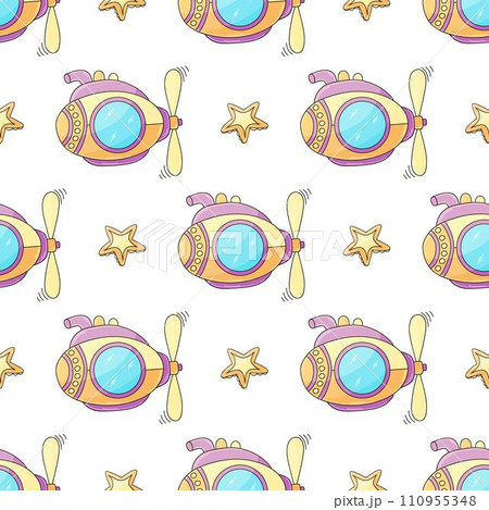 Creative marine seamless pattern Creative marine seamless pattern 110955348