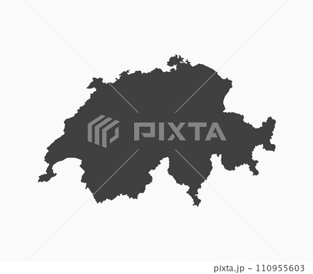 Vector map Switzerland, template outline country 110955603