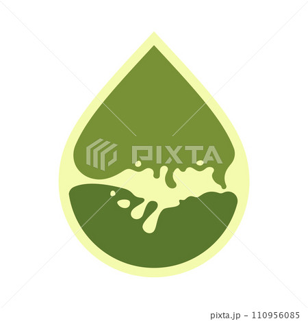 Oil drop icon, can be used for logo and brand name, vector illustration 110956085