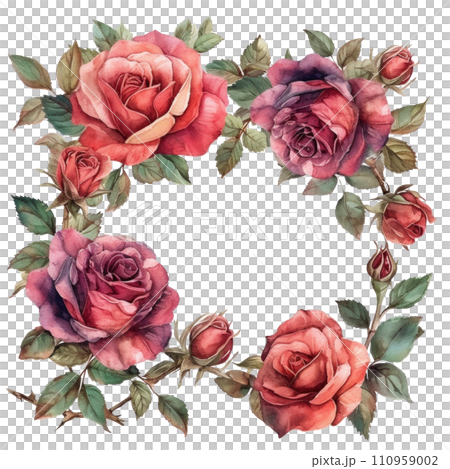 watercolor wedding elegant border isolated watercolor wedding elegant border isolated 110959002