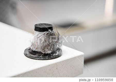 Dirty paper filter of a handheld vacuum cleaner. Dust and hair cone filter 110959850