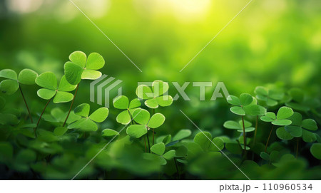 Shamrock green background 110960534