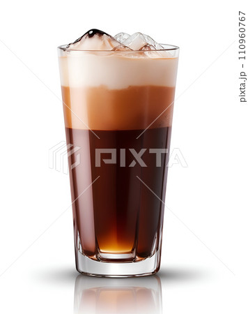 グラスに入ったコーヒー「AI生成画像」 110960767