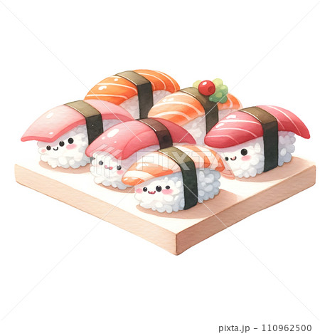 sushi on a white background 110962500