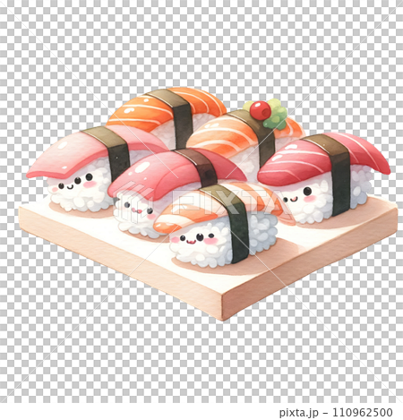 sushi on a white background 110962500