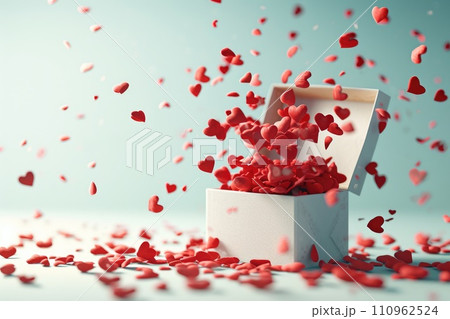 AI-generated content. a gift box of romantic love on valentines day pragma AI-generated content. a gift box of romantic love on valentines day pragma 110962524