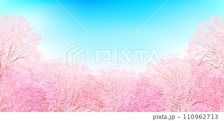 桜　春　風景　背景	 110962713