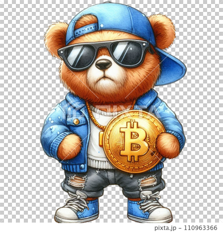 businessman with golden bitcoin mining bitcoins businessman with golden bitcoin mining bitcoins 110963366
