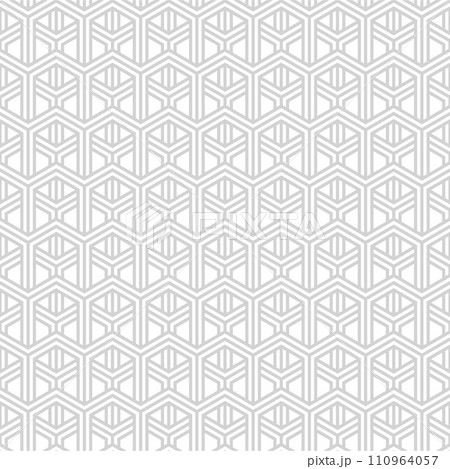 hexagon repeat line seamless pattern 110964057