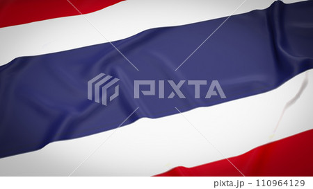 The Thailand flag on Business Background  3d rendering. 110964129