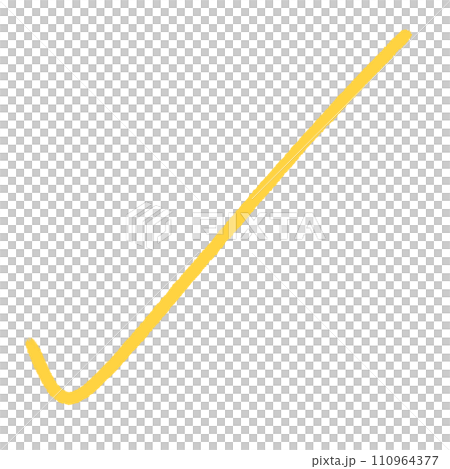Tick Mark Check Mark Hand Drawn Yellow Tick Mark Yellow Check Mark 110964377