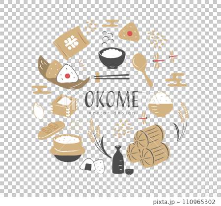 稻米插圖集 110965302