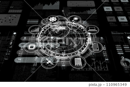 HUDホログラムのグラフィックデザイン HUDホログラムのグラフィックデザイン 110965349