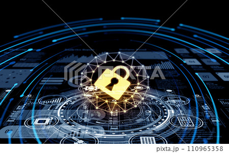 HUDホログラムのグラフィックデザイン 110965358