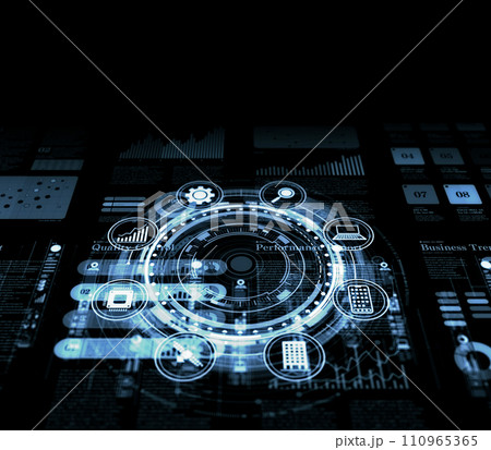 HUDホログラムのグラフィックデザイン 110965365