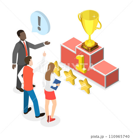 3D Isometric Flat Vector Illustration of Business Growth. Item 1 110965740