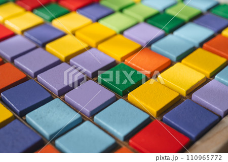 ウッドブロックのイメージフォト 110965772