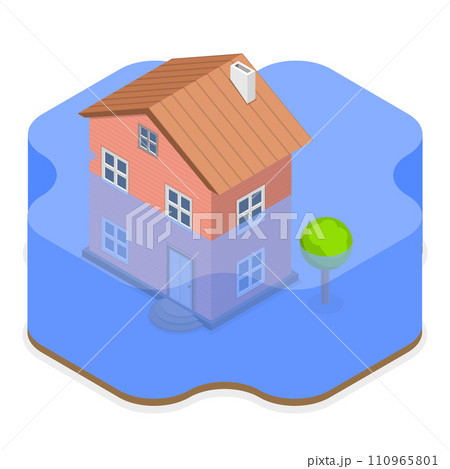 3D Isometric Flat Vector Illustration of Climate Change. Item 8 3D Isometric Flat Vector Illustration of Climate Change. Item 8 110965801