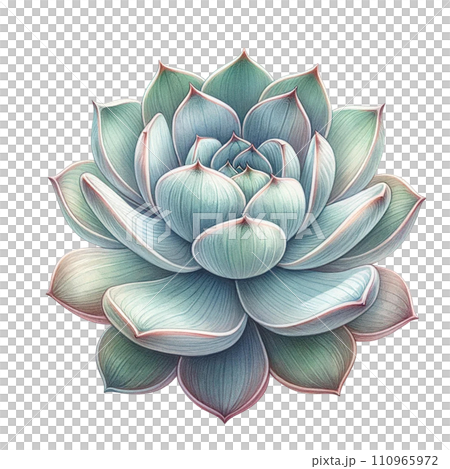 Beautiful Succulent watercolor clipart. Beautiful Succulent watercolor clipart. 110965972