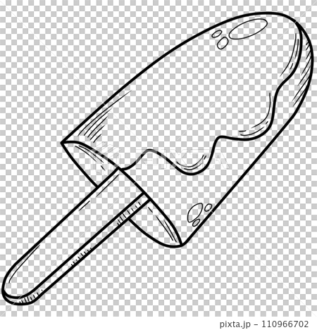coloring book art supply of ice cream 110966702