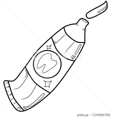 coloring book art supply of toothpaste coloring book art supply of toothpaste 110966708