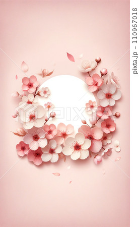 桜 和柄 着物 バナー 素材 桜 和柄 着物 バナー 素材 110967018