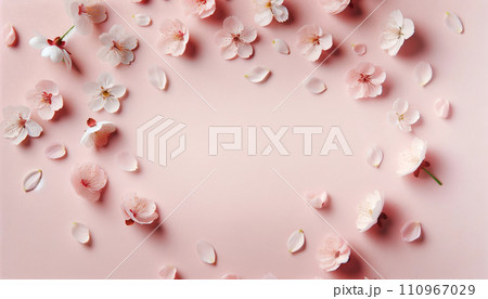 桜 和柄 着物 バナー 素材 桜 和柄 着物 バナー 素材 110967029