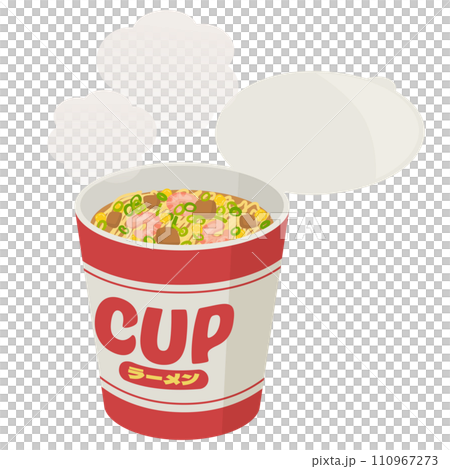 剛做的杯拉麵插畫 110967273