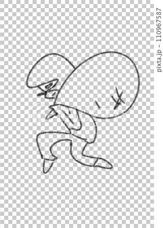 retro thief illustration retro thief illustration 110967587