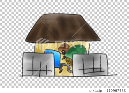 復古小偷插畫 復古小偷插畫 110967588