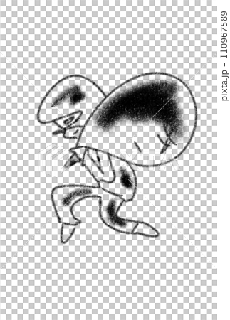 レトロな泥棒のイラスト 110967589